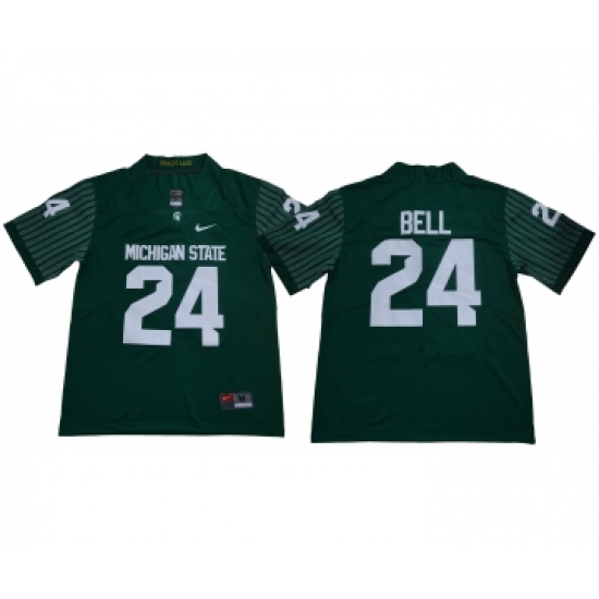 Michigan State Spartans 24 Le'Veon Bell Green Nike College Football Jersey - Ujersey