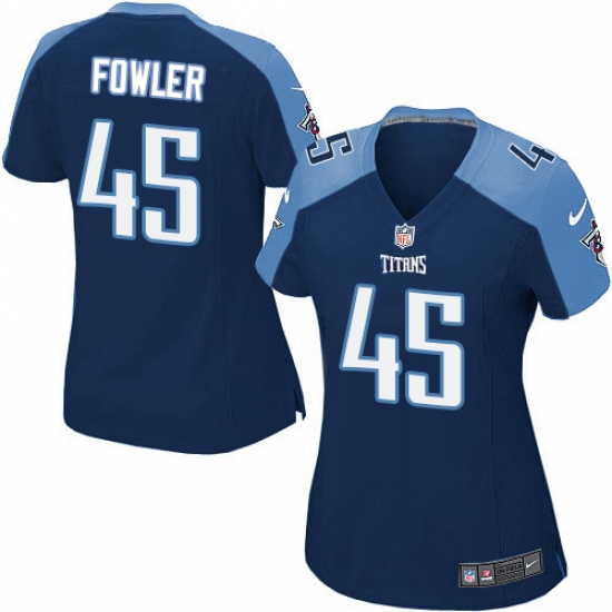 Women's Nike Tennessee Titans #45 Jalston Fowler Game Navy Blue Alternate NFL Jersey - Ujersey