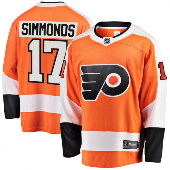 Youth Philadelphia Flyers #17 Wayne Simmonds Fanatics Branded Orange Home Breakaway NHL Jersey - Ujersey