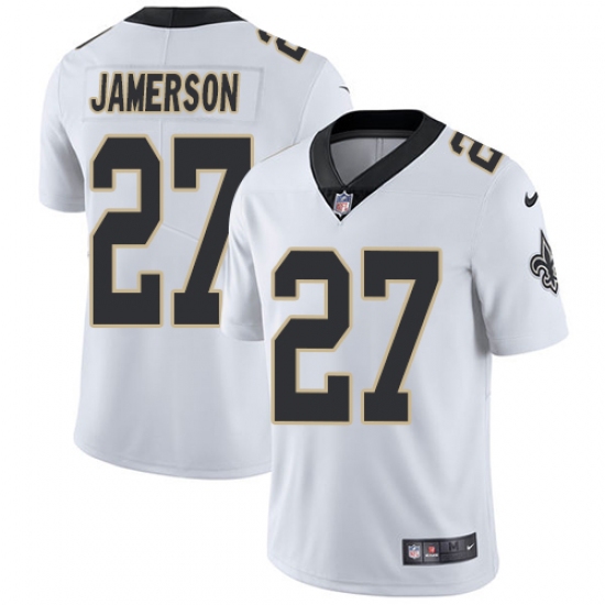 Men's Nike New Orleans Saints #27 Natrell Jamerson White Vapor Untouchable Limited Player NFL Jersey - Ujersey