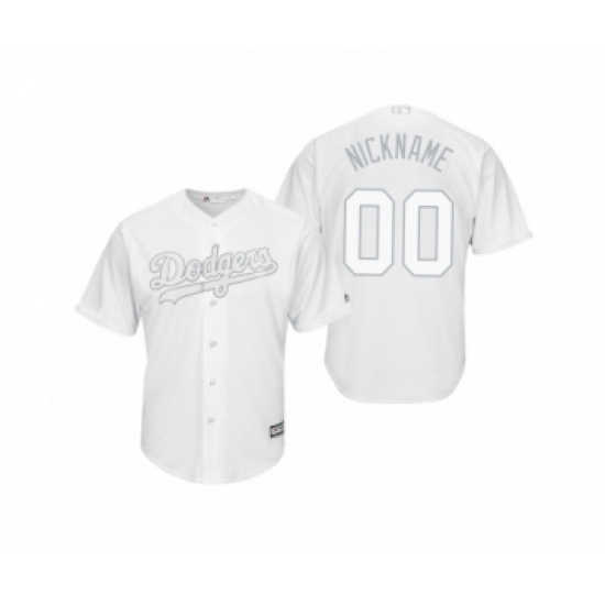 Los Angeles Dodgers Custom White 2019 Players Weekend Nickname Replica Jersey - Ujersey