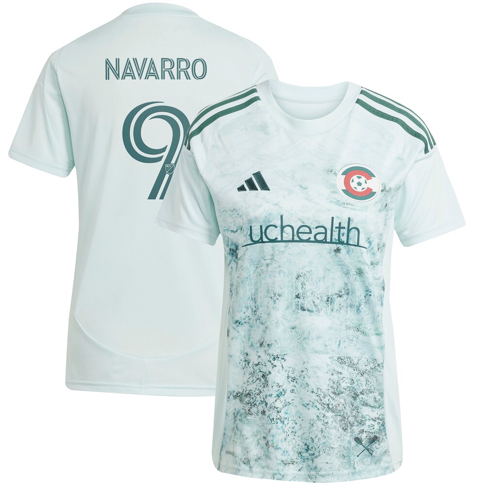 Women's Colorado Rapids Rafael Navarro adidas Green 2025 Headwaters Replica Player Jersey - Ujersey