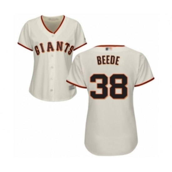 Women's San Francisco Giants #58 Tyler Beede Authentic Cream Home Cool Base Baseball Player Jersey - Ujersey