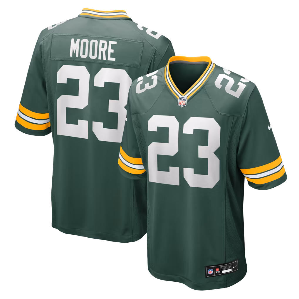 Men's Green Bay Packers Skyy Moore Nike Green Team Game Jersey