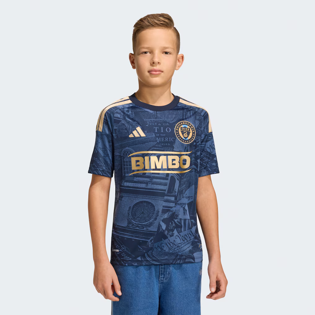Youth Philadelphia Union adidas Navy 2026 1776 Kit Replica Jersey - Ujersey NHL