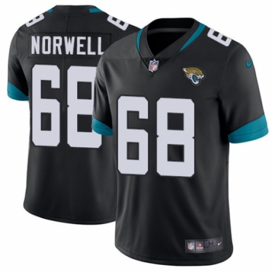 Youth Nike Jacksonville Jaguars #68 Andrew Norwell Teal Green Team Color Vapor Untouchable Limited Player NFL Jersey - Ujersey