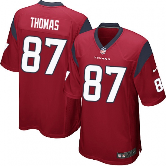 Men's Nike Houston Texans #87 Demaryius Thomas Game Red Alternate NFL Jersey - Ujersey