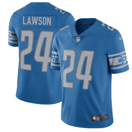 Men's Nike Detroit Lions #24 Nevin Lawson Limited Light Blue Team Color Vapor Untouchable NFL Jersey - Ujersey