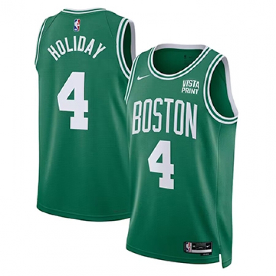 Men's Boston Celtics #4 Jure Holiday  Green 2023 Draft Icon Edition Stitched Basketball Jersey - Ujersey