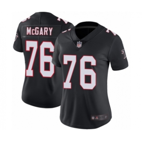 Women's Atlanta Falcons #76 Kaleb McGary Black Alternate Vapor Untouchable Limited Player Football Jersey - Ujersey