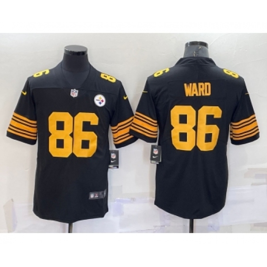 Men's Pittsburgh Steelers #86 Hines Ward Black 2016 Color Rush Stitched NFL Nike Limited Jersey - Ujersey