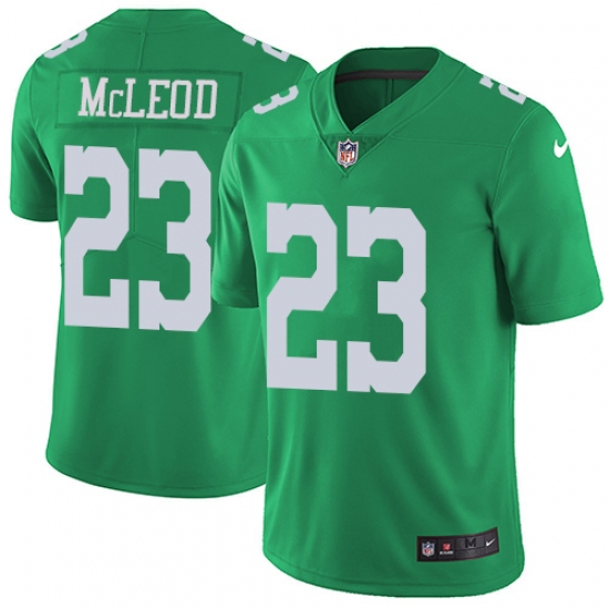 Men's Nike Philadelphia Eagles #23 Rodney McLeod Limited Green Rush Vapor Untouchable NFL Jersey - Ujersey