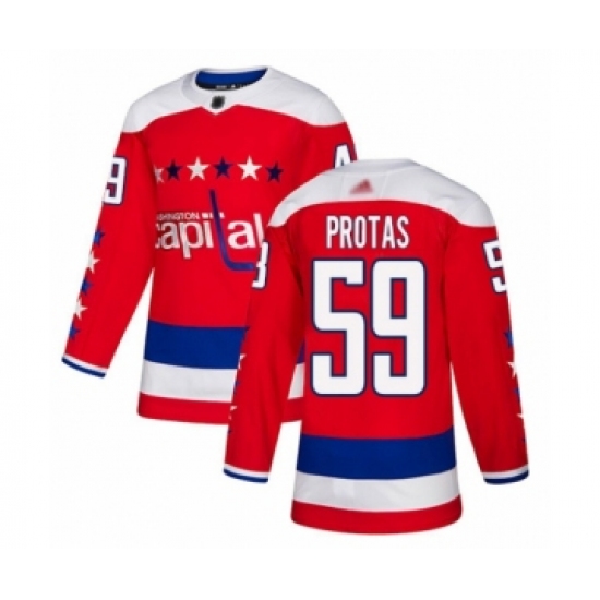 Youth Washington Capitals #59 Aliaksei Protas Authentic Red Alternate Hockey Jersey - Ujersey