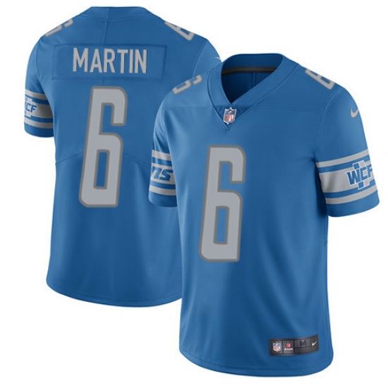 Youth Nike Detroit Lions #6 Sam Martin Limited Light Blue Team Color Vapor Untouchable NFL Jersey - Ujersey