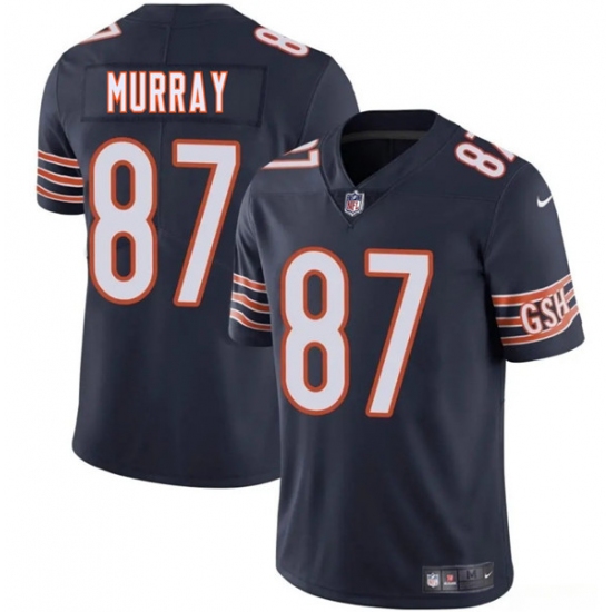 Men's Chicago Bears #87 Jordan Murray Navy 2025 Vapor Football Stitched Jersey - Ujersey
