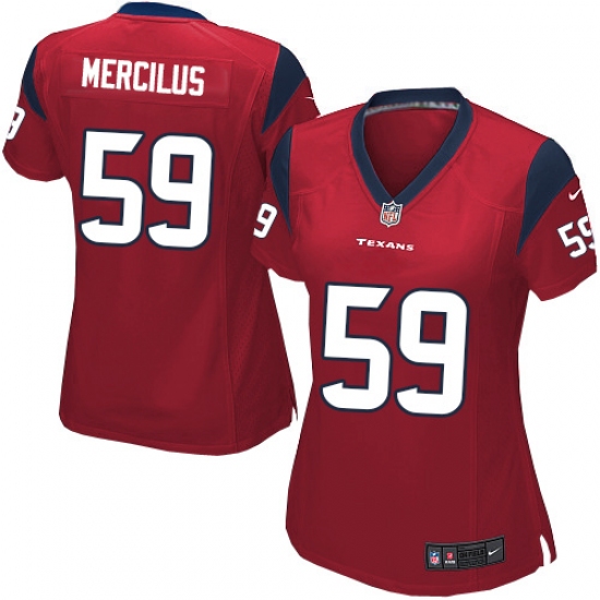Women's Nike Houston Texans #59 Whitney Mercilus Game Red Alternate NFL Jersey - Ujersey