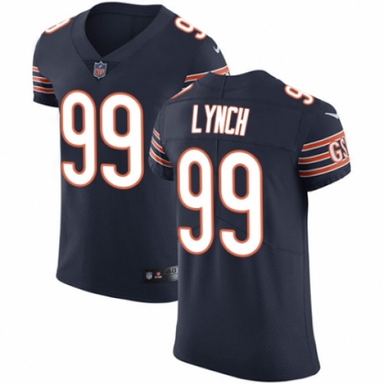 Men's Nike Chicago Bears #99 Aaron Lynch Navy Blue Team Color Vapor Untouchable Elite Player NFL Jersey - Ujersey