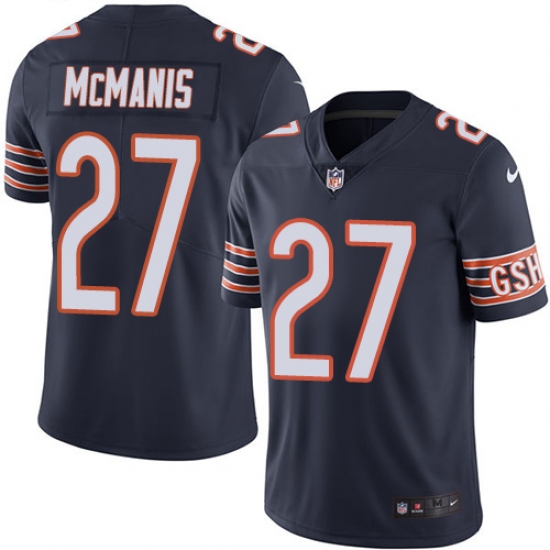Men's Nike Chicago Bears #27 Sherrick McManis Navy Blue Team Color Vapor Untouchable Limited Player NFL Jersey - Ujersey
