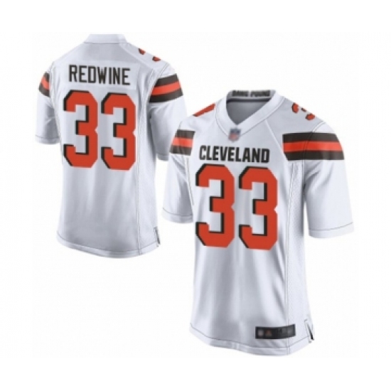 Men's Cleveland Browns #33 Sheldrick Redwine Game White Football Jersey - Ujersey