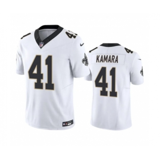 Men's New Orleans Saints #41 Alvin Kamara White 2023 F.U.S.E. Vapor Untouchable Limited Stitched Jersey - Ujersey