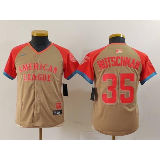 Youth Baltimore Orioles #35 Adley Rutschman Cream 2024 All Star Limited Stitched Jersey - Ujersey