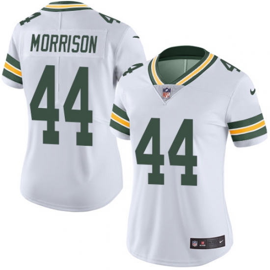 Women's Nike Green Bay Packers #44 Antonio Morrison White Vapor Untouchable Limited Player NFL Jersey - Ujersey