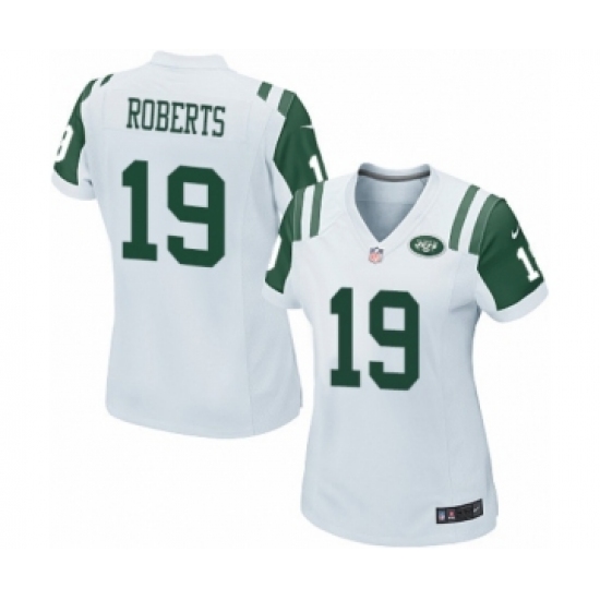 Women's Nike New York Jets #19 Andre Roberts Game White NFL Jersey - Ujersey