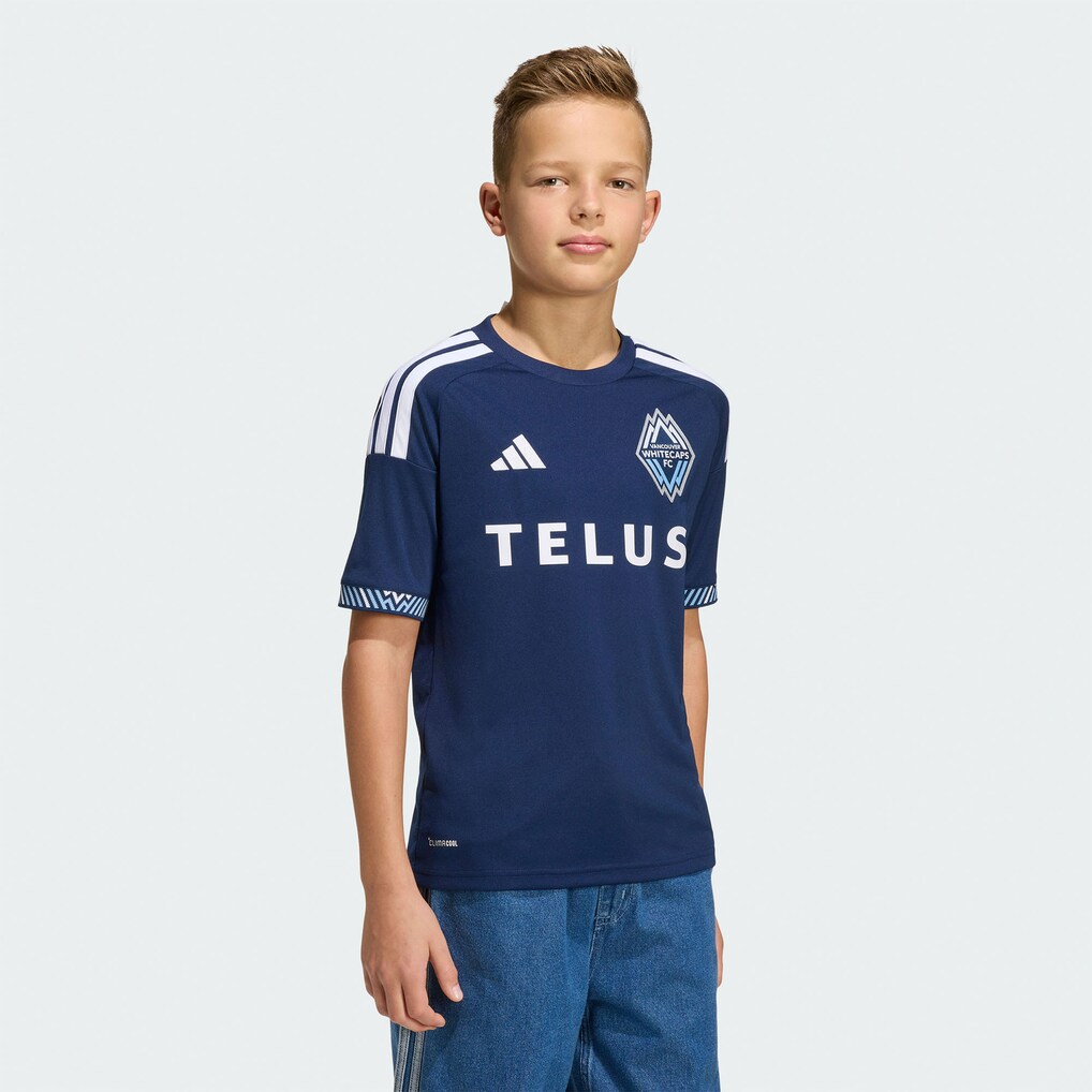 Youth Vancouver Whitecaps FC adidas Blue 2026 The Coastal Jersey Replica Jersey - Ujersey