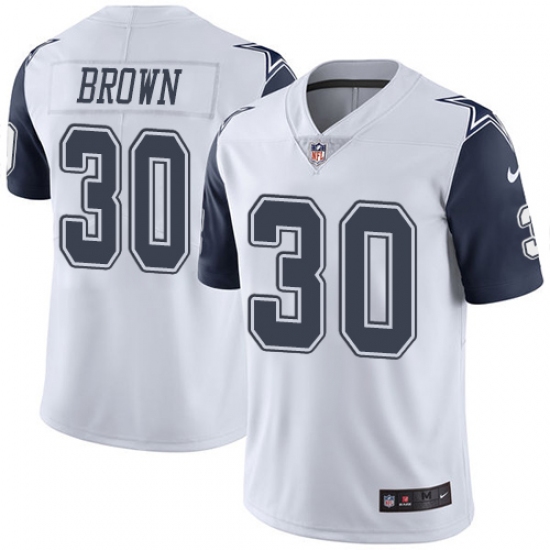 Men's Nike Dallas Cowboys #30 Anthony Brown Limited White Rush Vapor Untouchable NFL Jersey - Ujersey