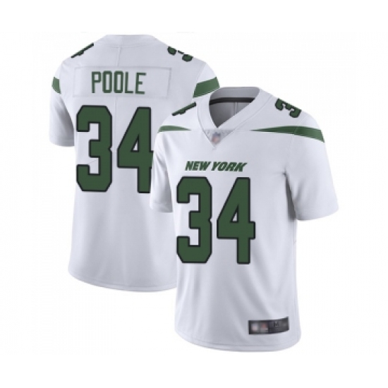 Youth New York Jets #34 Brian Poole White Vapor Untouchable Limited Player Football Jersey - Ujersey