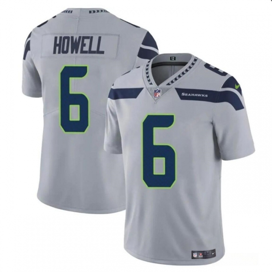 Youth Seattle Seahawks #6 Sam Howell Gray Vapor Limited Football Stitched Jersey - Ujersey