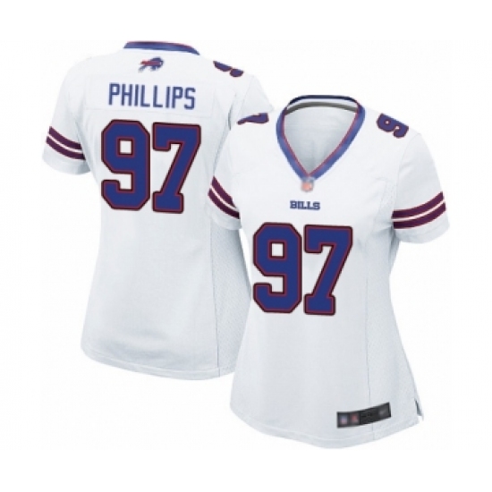 Women's Buffalo Bills #97 Jordan Phillips Game White Football Jersey - Ujersey