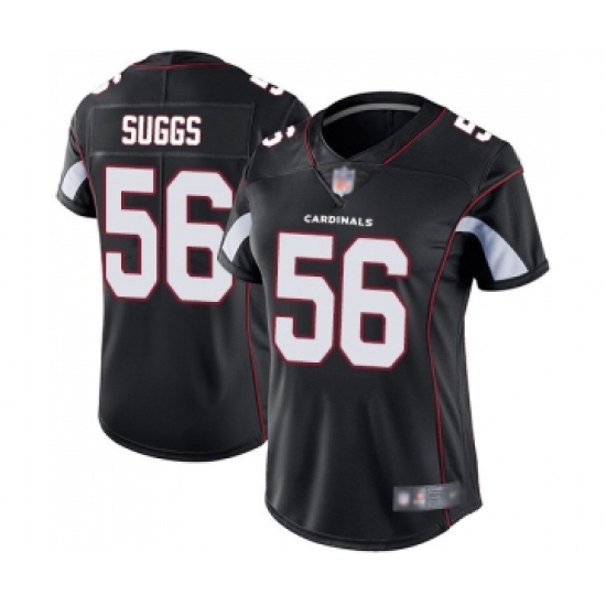 Women's Arizona Cardinals #56 Terrell Suggs Black Alternate Vapor Untouchable Limited Player Football Jersey - Ujersey