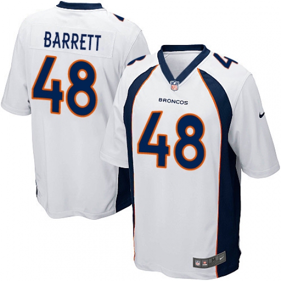 Men's Nike Denver Broncos #48 Shaquil Barrett Game White NFL Jersey - Ujersey