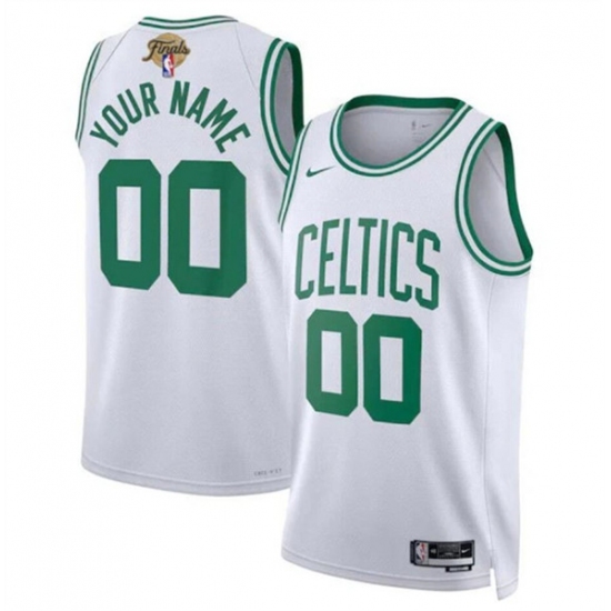 Men's Boston Celtics Active Player Custom White 2024 Finals Association Edition Stitched Basketball Jersey - Ujersey