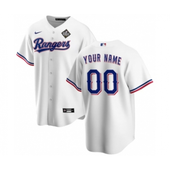 Men's Texas Rangers Active Player Custom White 2023 World Series Stitched Baseball Jersey - Ujersey