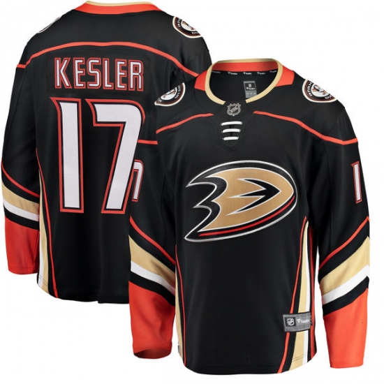 Men's Anaheim Ducks #17 Ryan Kesler Fanatics Branded Black Home Breakaway NHL Jersey - Ujersey