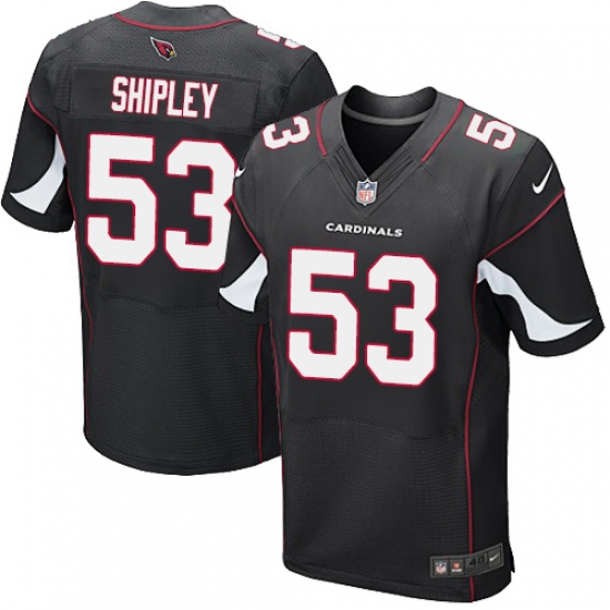 Men's Nike Arizona Cardinals #53 A.Q. Shipley Elite Black Alternate NFL Jersey - Ujersey