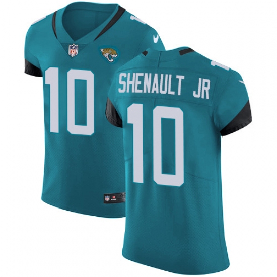 Men's Jacksonville Jaguars #10 Laviska Shenault Jr. Teal Green Alternate Stitched New Elite Jersey - Ujersey