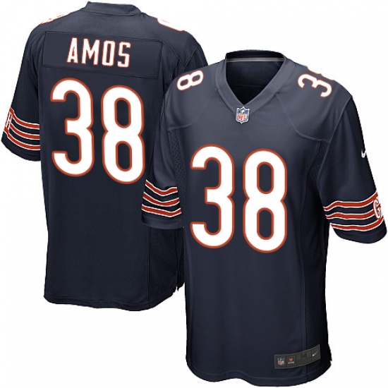 Men's Nike Chicago Bears #38 Adrian Amos Game Navy Blue Team Color NFL Jersey - Ujersey