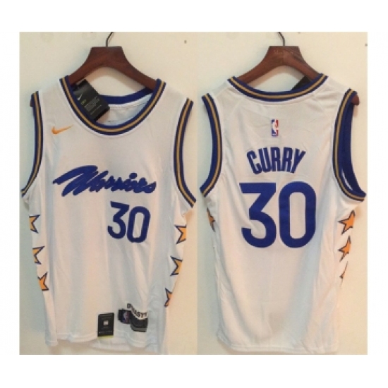 Men's Golden State Warriors #30 Stephen Curry White Stitched Jersey - Ujersey