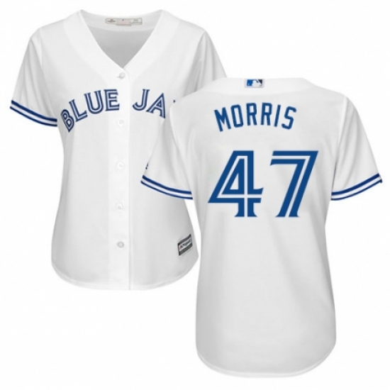 Women's Majestic Toronto Blue Jays #47 Jack Morris Authentic White Home MLB Jersey - Ujersey