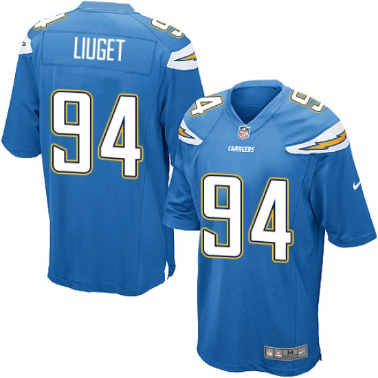 Men's Nike Los Angeles Chargers #94 Corey Liuget Game Electric Blue Alternate NFL Jersey - Ujersey