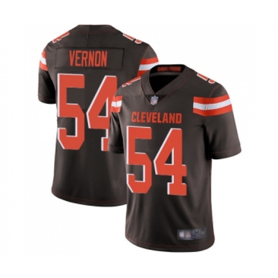 Youth Cleveland Browns #54 Olivier Vernon Brown Team Color Vapor Untouchable Limited Player Football Jersey - Ujersey