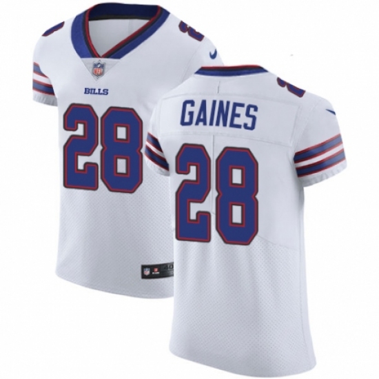 Men's Nike Buffalo Bills #28 Phillip Gaines White Vapor Untouchable Elite Player NFL Jersey - Ujersey