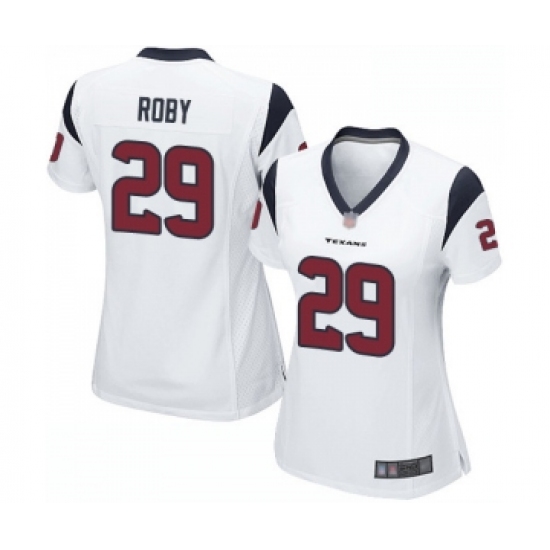 Women's Houston Texans #29 Bradley Roby Game White Football Jersey - Ujersey
