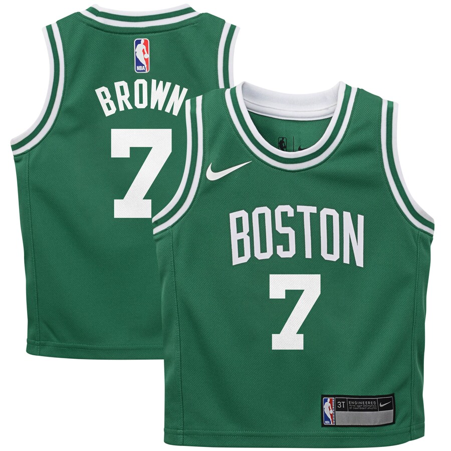 Preschool Boston Celtics Jaylen Brown Nike Kelly Green Swingman Player Jersey - Icon Edition - Ujersey