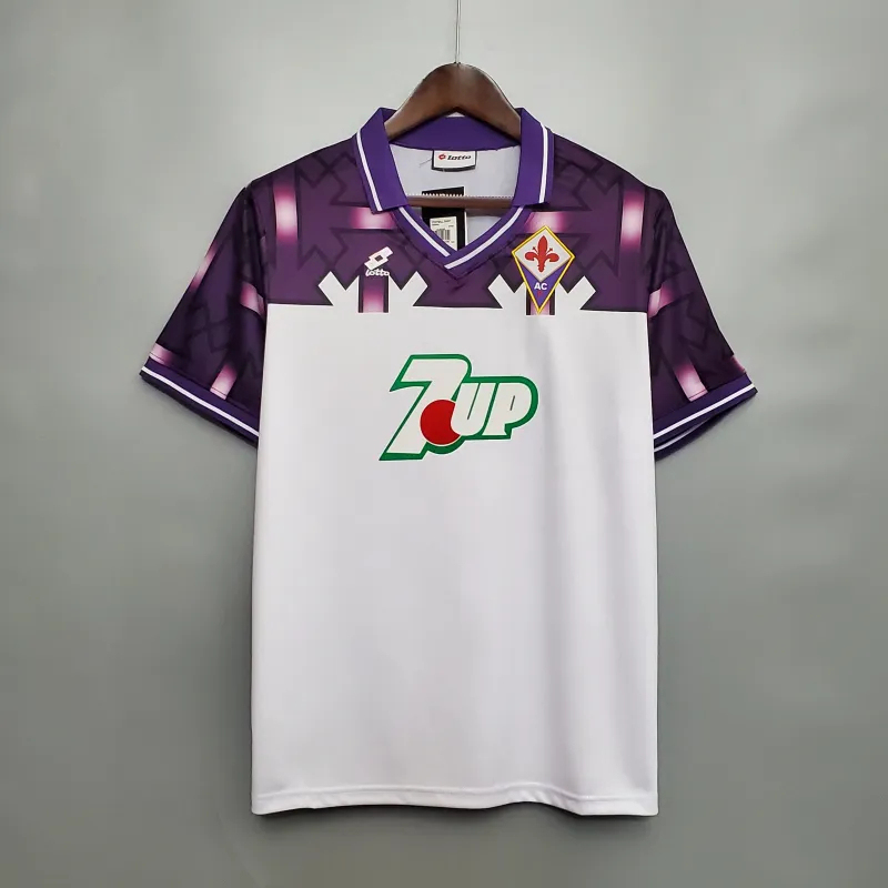 Fiorentina Retro Soccer Jersey Away Custom Shirt 1992/93 - Ujersey