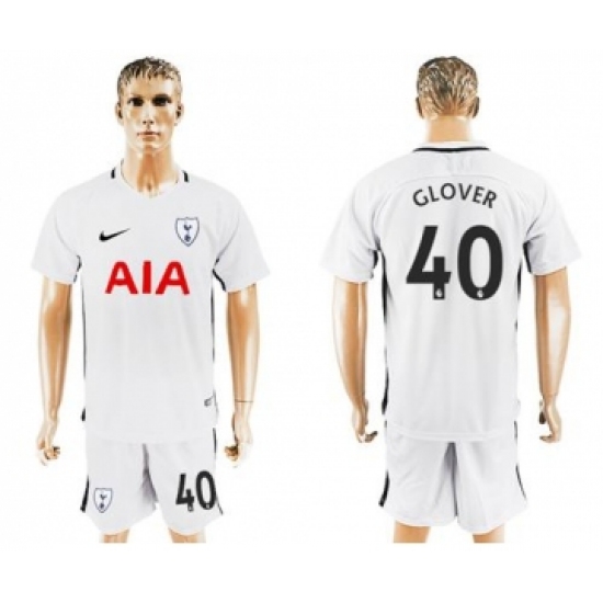 Tottenham Hotspur #40 Glover White Home Soccer Club Jersey