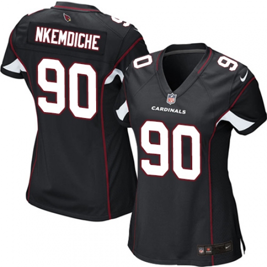 Women's Nike Arizona Cardinals #90 Robert Nkemdiche Game Black Alternate NFL Jersey - Ujersey